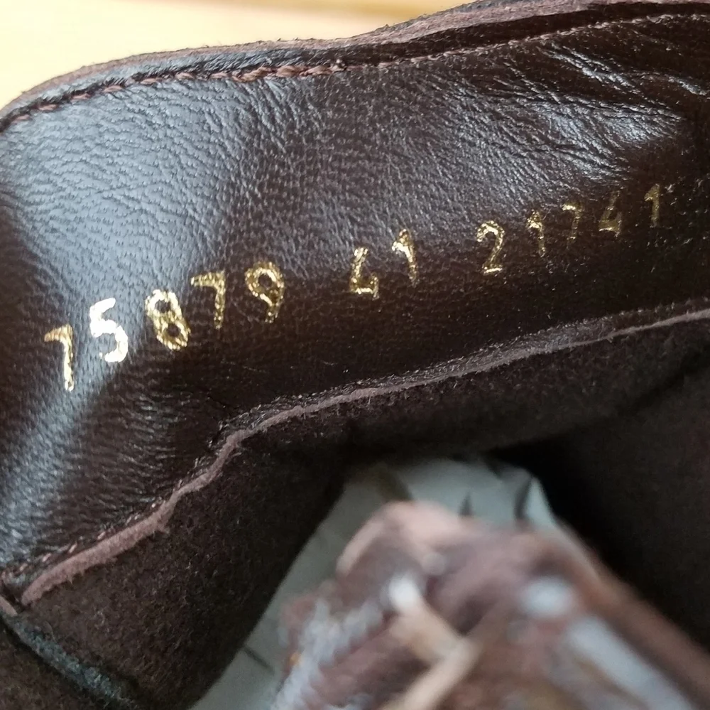 Men's 8M 100% Genuine Leather Brown Ankle Boots by Paul Branco Side Zip Lace-up
